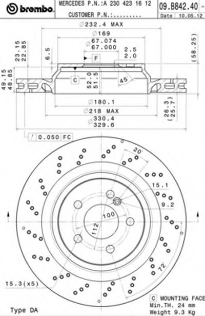 09B84241 BREMBO