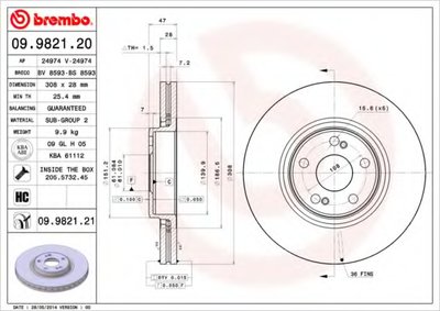 09982121 BREMBO