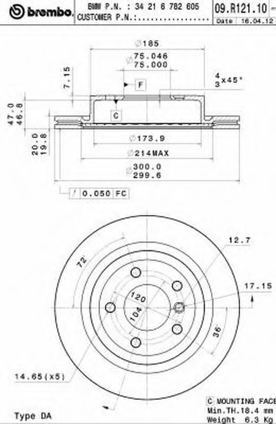 09R12111 BREMBO