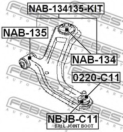 NAB134135KIT FEBEST