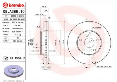 09A38611 BREMBO