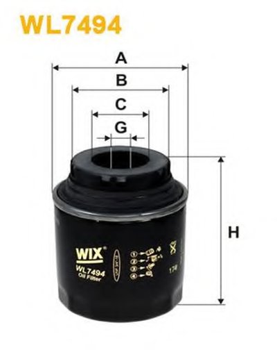WL7494 WIX FILTERS