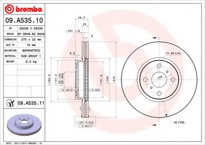 09A53511 BREMBO