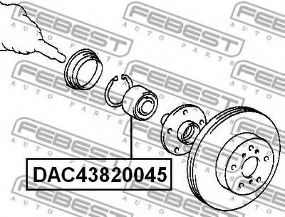 DAC43820045 FEBEST
