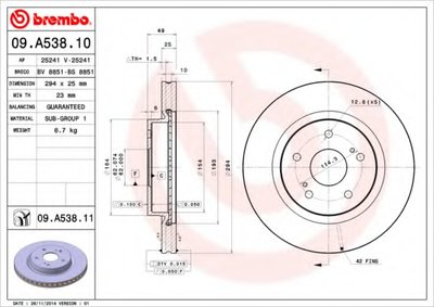 09A53811 BREMBO