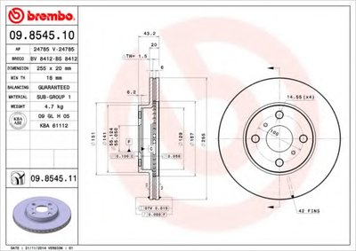 09854511 BREMBO