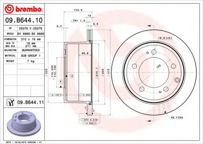 09B64411 BREMBO