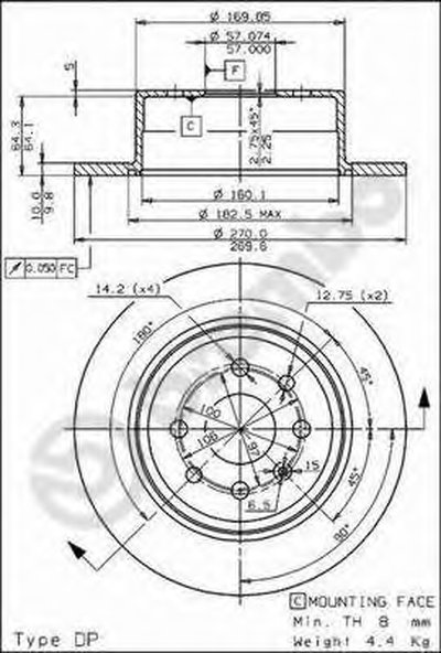 08701410 BREMBO