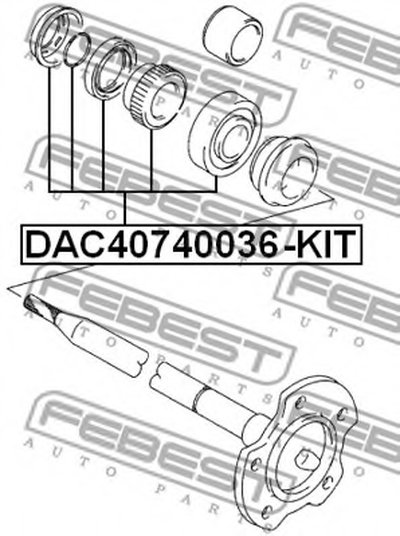 DAC40740036KIT FEBEST