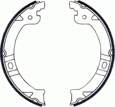 Колодки ручника (стояночного тормоза)