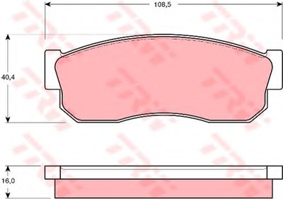Гальмівні колодки дискові NISSAN - SUBARU Cherry/Sunny/Sunny Estate/Wagon/Sunny Van/Columbuss/E10/E