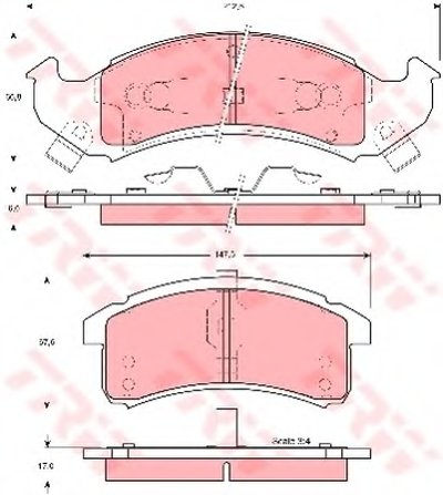 Гальмівні колодки дискові BUICK (GM) - CADILLAC (GM) - CHEVROLET (GM) - OLDSMOBILE (GM) - PONTIAC
