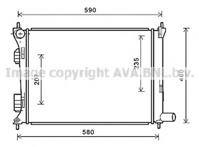 Радіатор accent  iv 1.4 i  cvvt * 11/10- 
