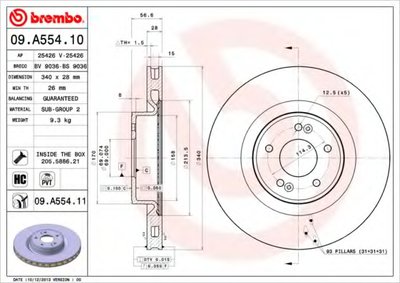 09A55411 BREMBO