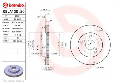 09A13020 BREMBO