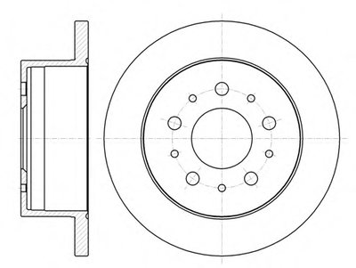 Диск тормозной задний