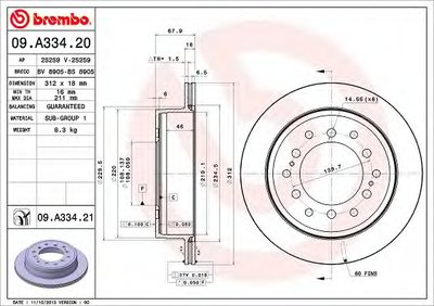 09A33421 BREMBO