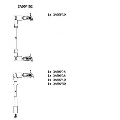 Комплект проводів SKODA Felicia "1,3 "94-02