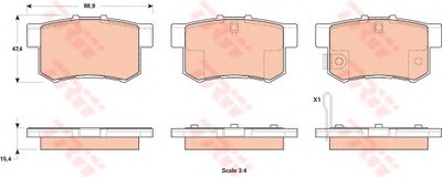 Гальмівні колодки дискові HONDA/SUZUKI "R "06>>