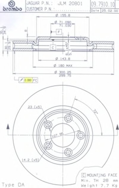 09791011 BREMBO