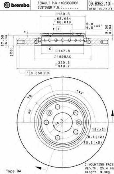 09B35211 BREMBO