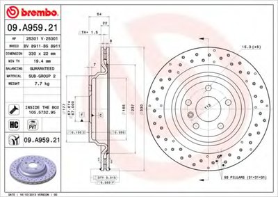 09A95921 BREMBO