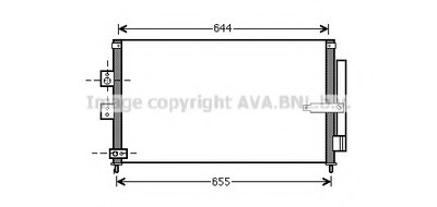 Радіатор кондіционера (вир-во ava)