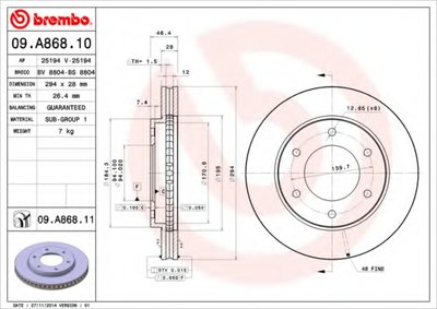 09A86810 BREMBO