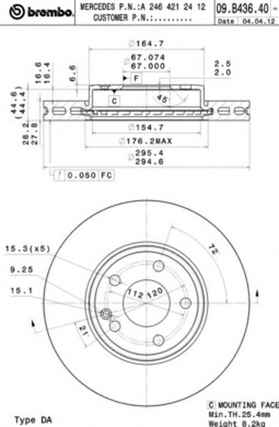 09B43641 BREMBO