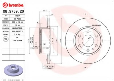08975920 BREMBO