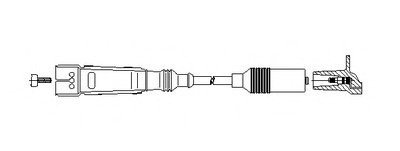 Провід високовольтний AUDI/VW "1,6-2,0 >>"96
