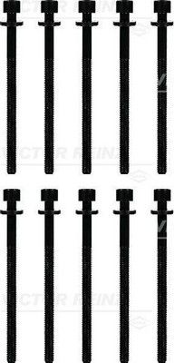 Комплект болтів з головкою системи TORX з чорного металу